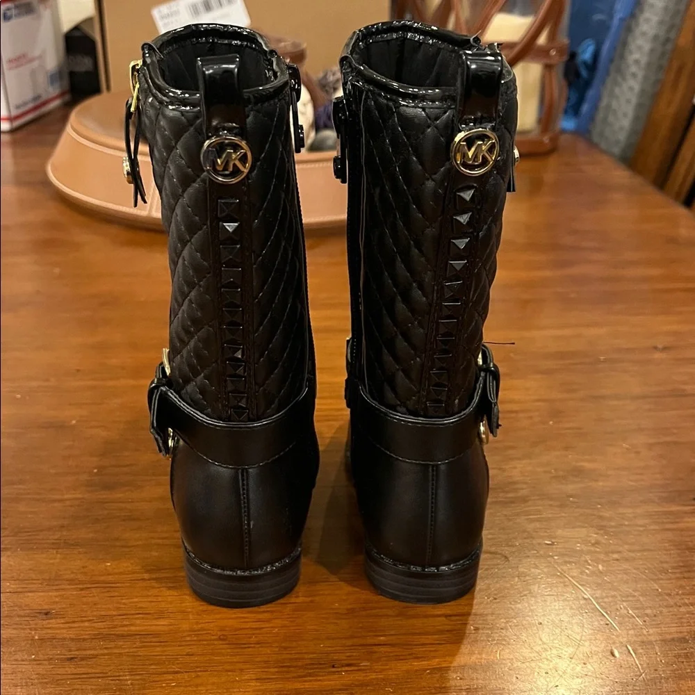 Michael Kors Kendra black Boots Shoes new Toddlers Girls Size 6